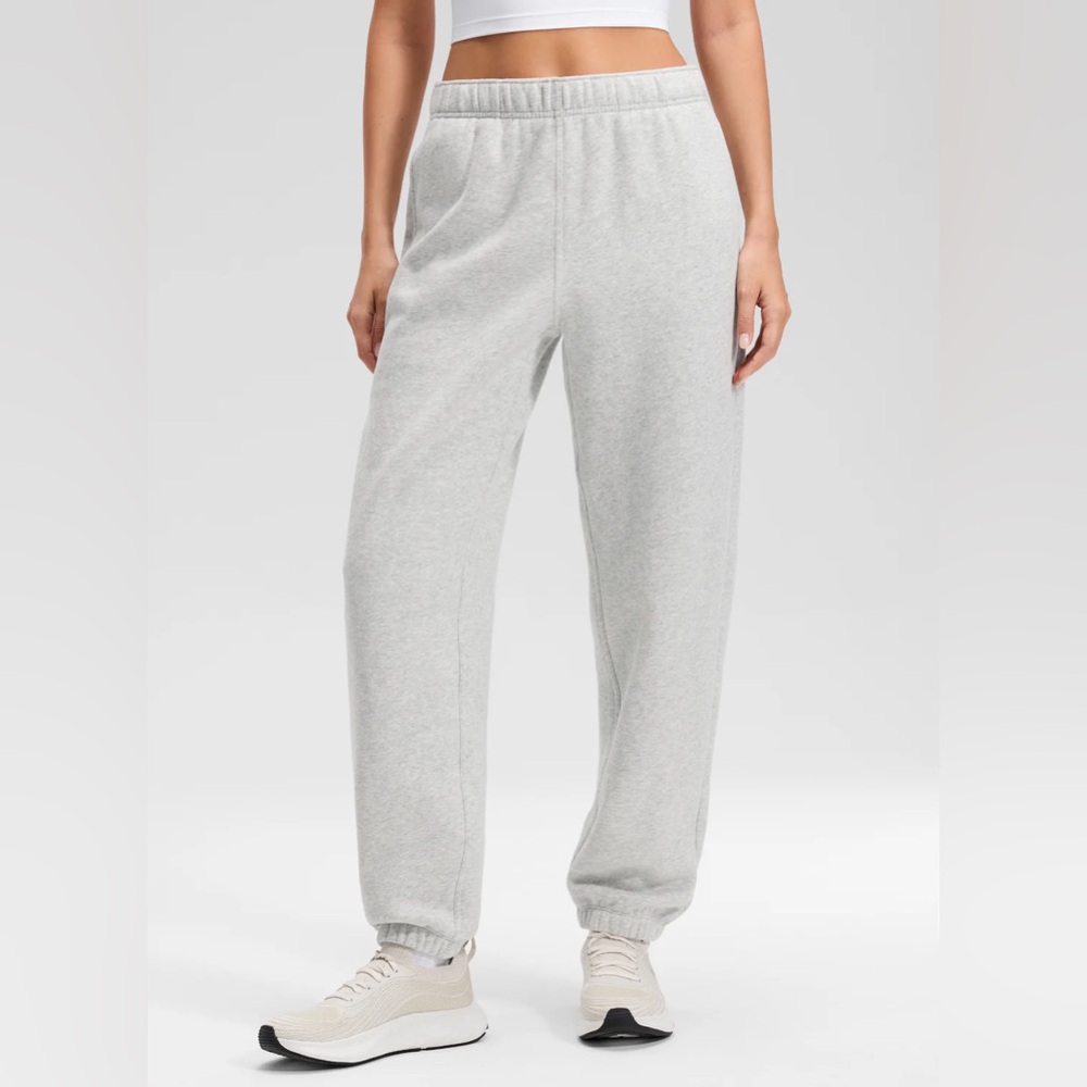 Fleece Lined High Rise Jogger Sweatpant 28'' - Picture 1 of 7